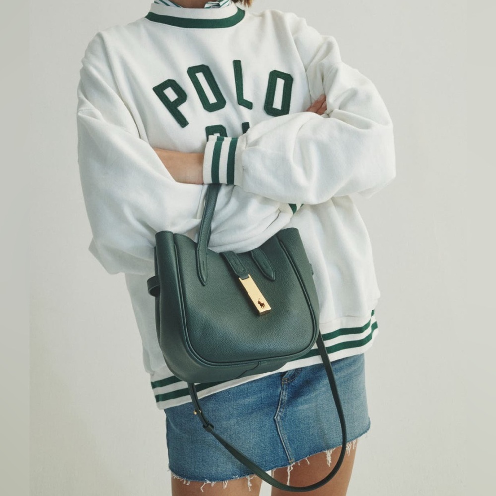 Polo Ralph Lauren Polo ID Calfskin Mini Saddle Bag